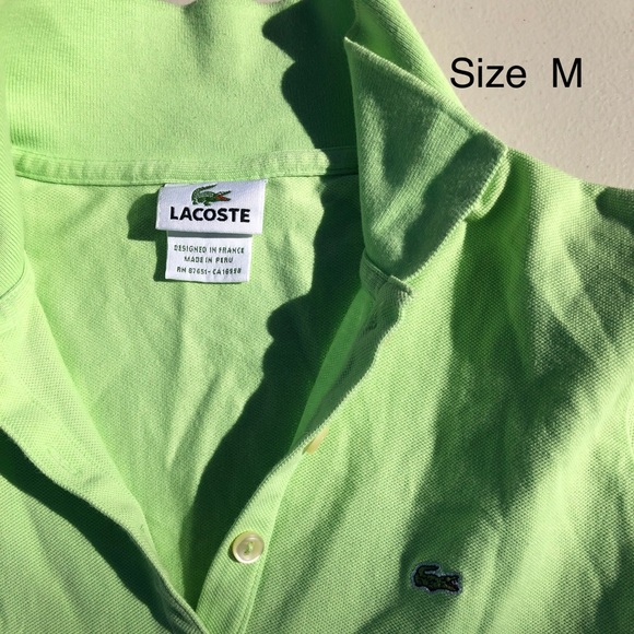 Light Green Lacoste Polo - Picture 2 of 3
